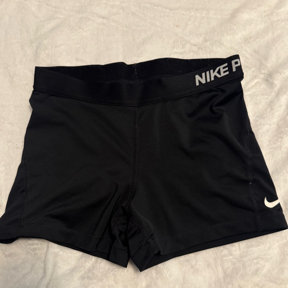 Women's Black Nike Pro Athletic Shorts